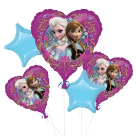 Frozen Love Heart Balloon Bouquet 5