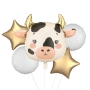 Cow Head Foil Balloon bunch 5
