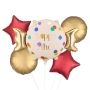 Happy Birthday Candy Shape Foil Balloon bunch 5