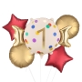 Age 1 Candy Shape Foil Balloon bunch 5