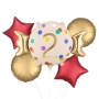 Age 2 Candy Shape Foil Balloon bunch 5