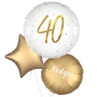 Elegant Sparkle White 40 Foil Balloon bunch 3