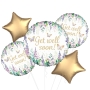Watercolour Floral Get Well Soon Foil Balloon