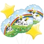 Get Well Soon Lemons Foil Balloon bunch 5