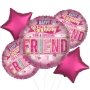 Special Celebration Happy Birthday Special Friend Foil Balloon Bunch 5