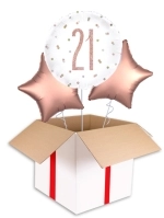 21st Birthday Glitz Rose Gold Balloon