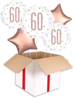 60th Birthday Glitz Rose Gold Balloon