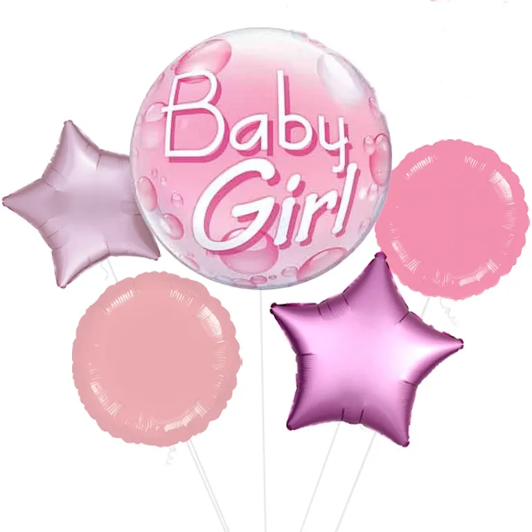 Baby Girl Bubble Balloon