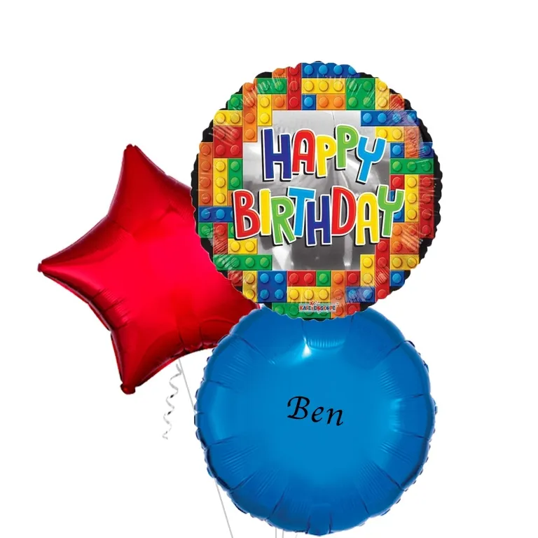 Happy Birthday Lego Foil Balloon