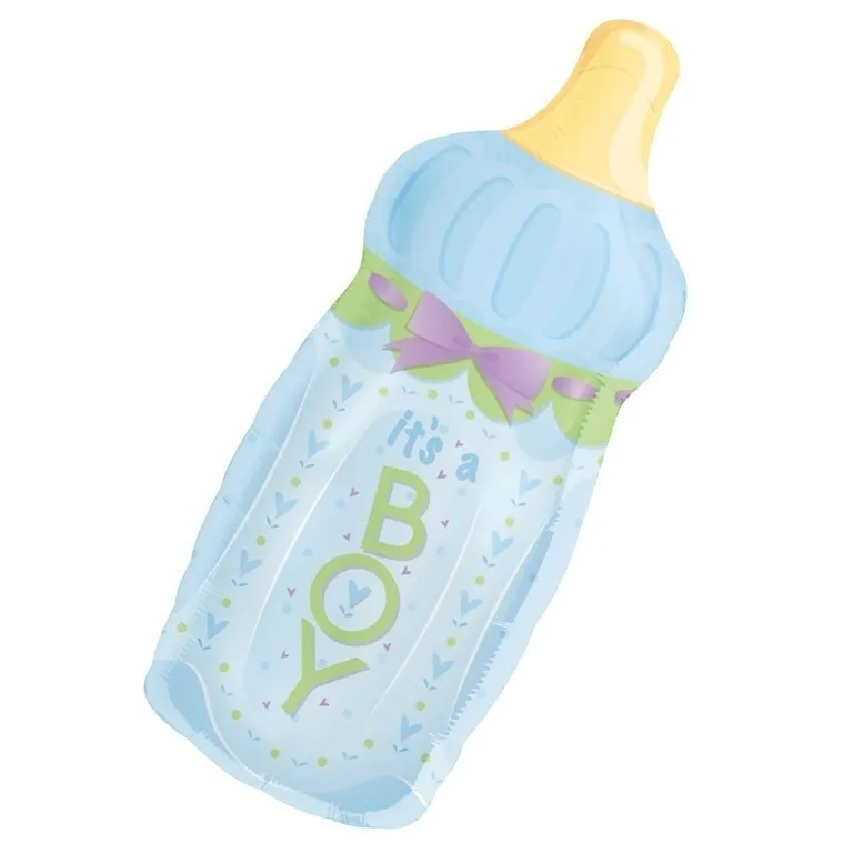 Large Baby Bottle Boy Balloon