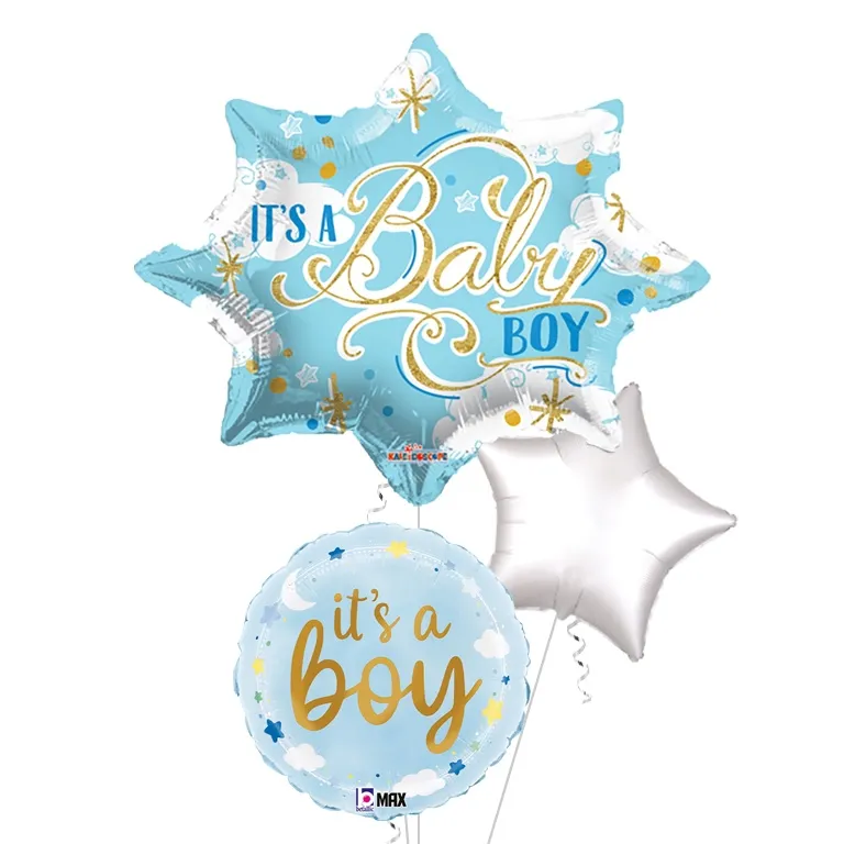 it's a Boy Starbust Foil Supershape Balloon