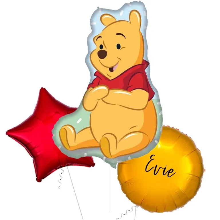 Winnie The Pooh Shaped Foil Balloon