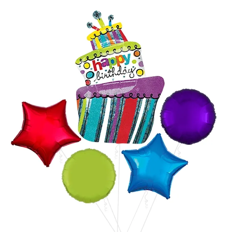 Funky Birthday Cake Balloon
