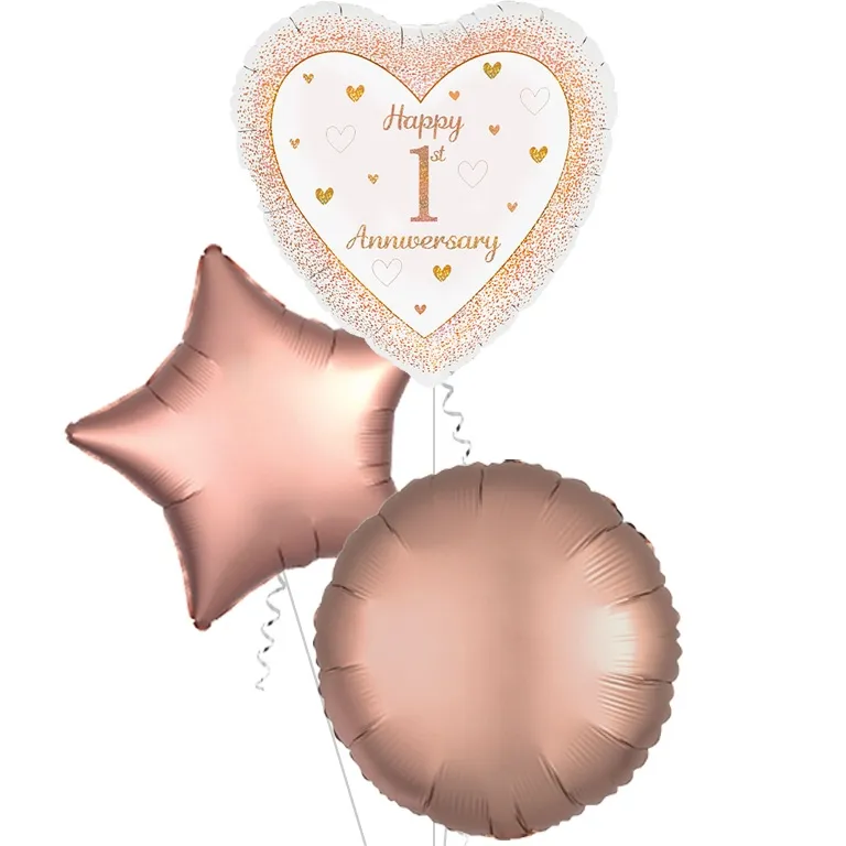 1st Anniversary Heart Shaped Balloon