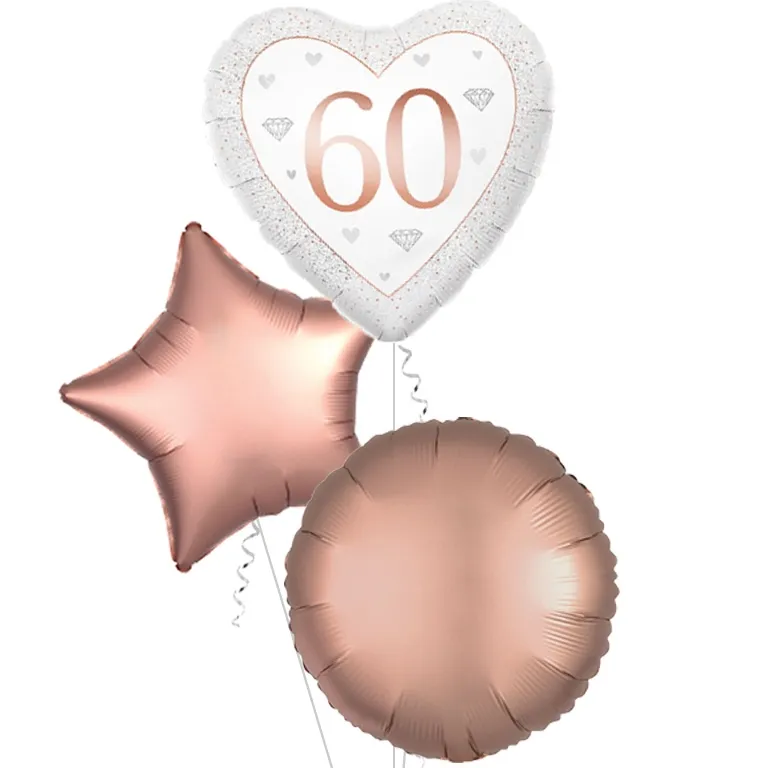 60 years Heart Shaped Balloon