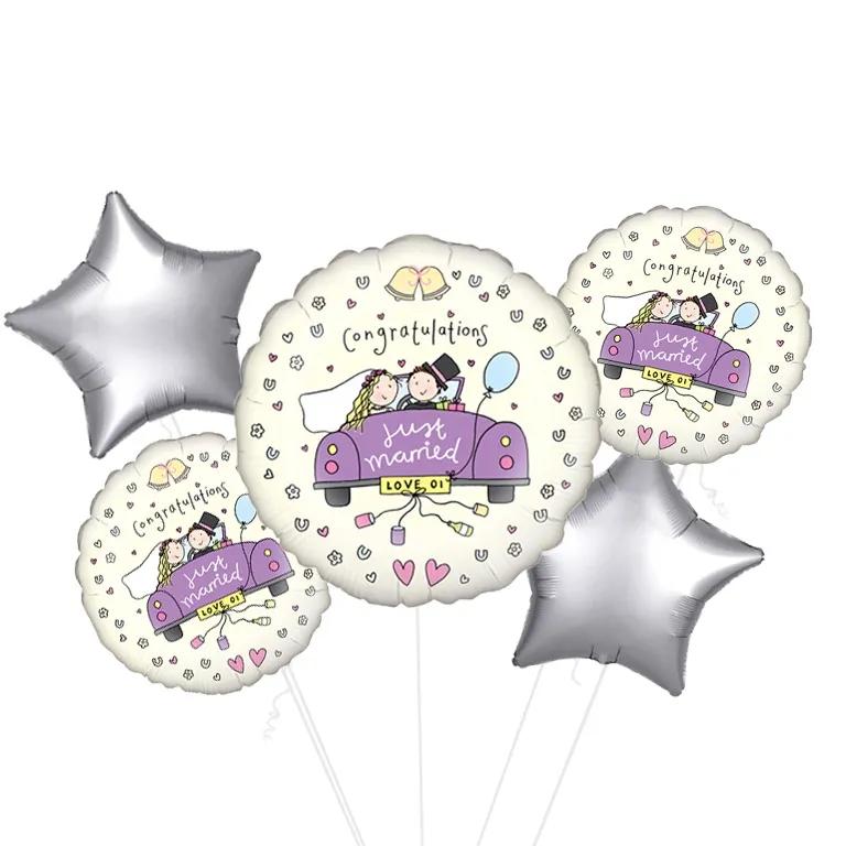 Just Married Congratulations Balloon