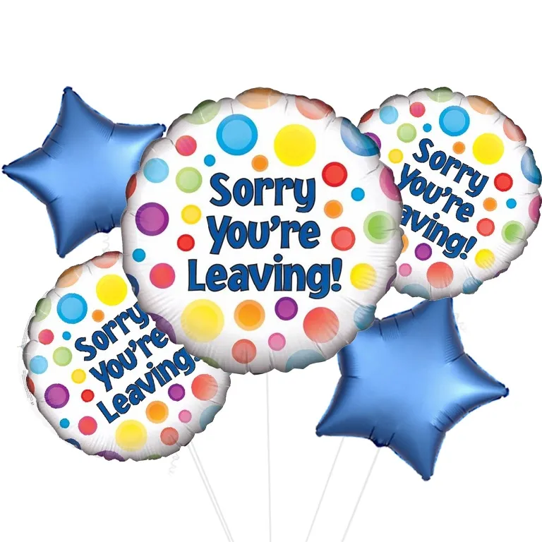 Sorry You're Leaving Foil Balloon
