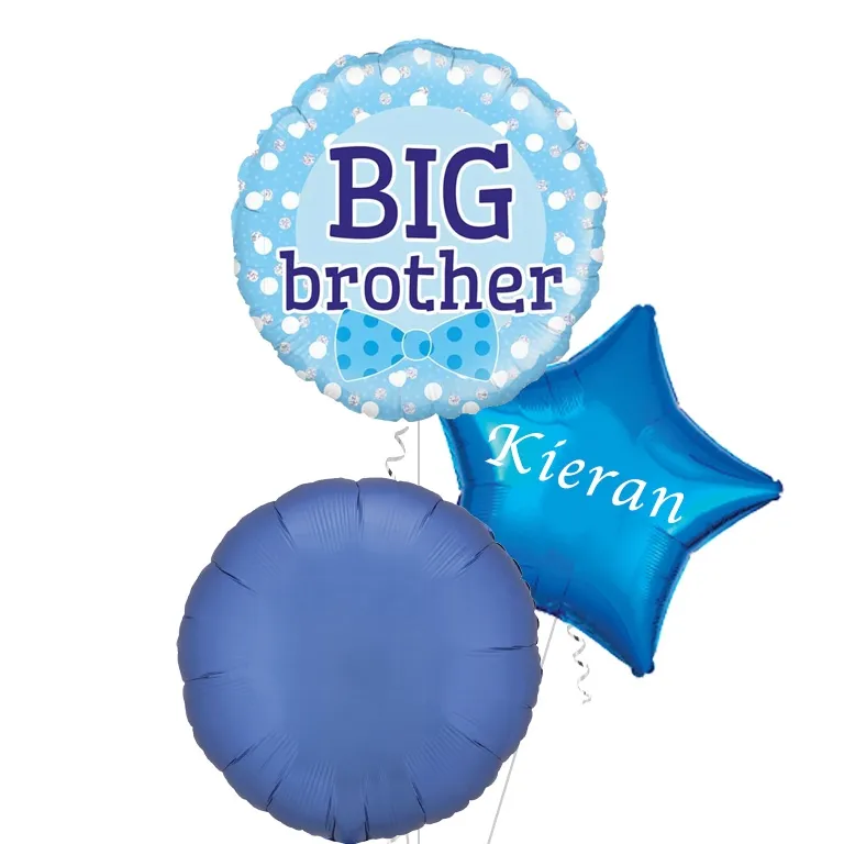 Big Brother Blue Holographic Foil Balloon