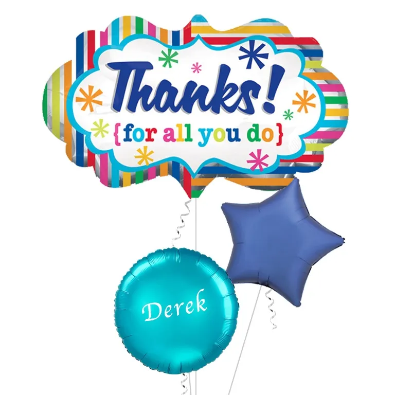 Thanks Marquee Supershape Foil Balloon
