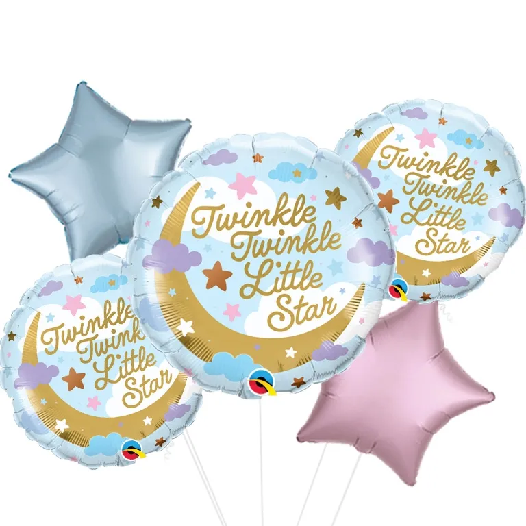 Twinkle Twinkle Round Foil Balloon