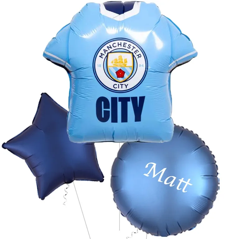 Manchester City FC Football Shirt Foil Balloon