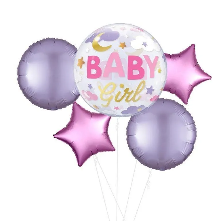 Bubbles Baby Girl Balloon