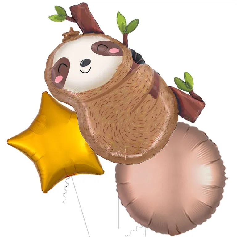 Cute Sloth Supershape Foil Balloon