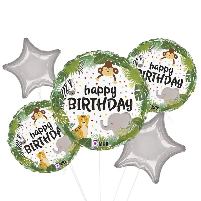 Jungle Birthday Foil Balloon