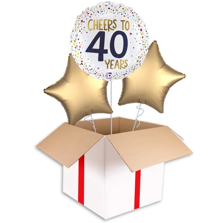 Cheers To 40 Rainbow Balloon
