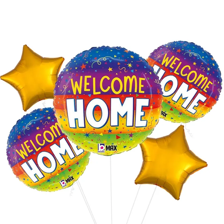 Welcome Home Streamers Foil Balloon