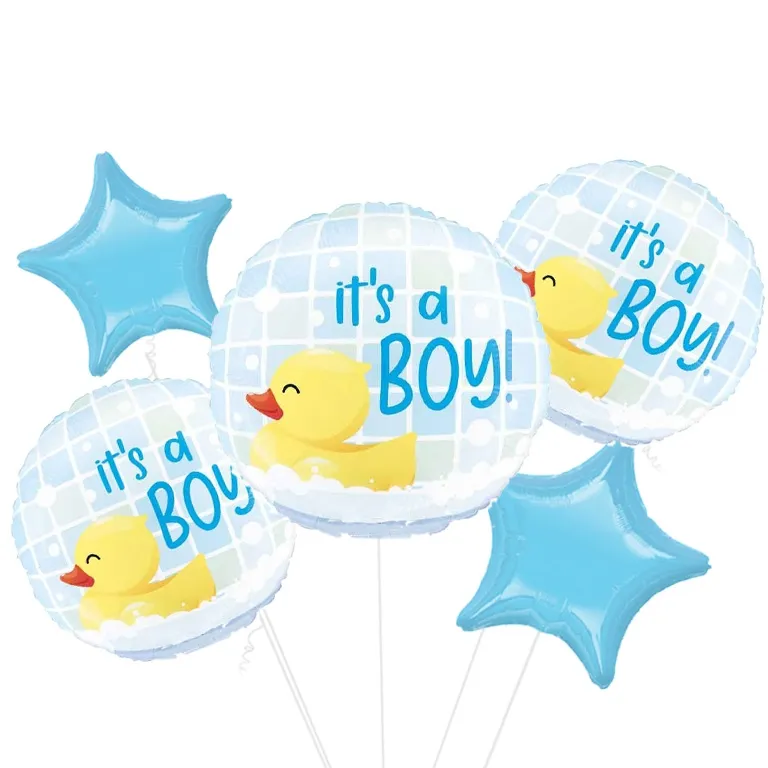 Its A Boy Rubber Ducky Foil Balloon