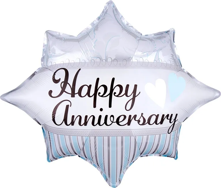 Elegant Happy Anniversary Balloon