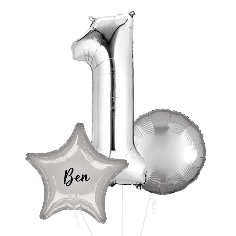 Large Silver Shape Balloon No 1