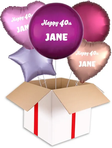Personalised Purple Orbz Balloon