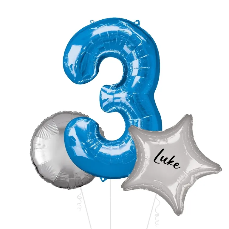 Large Blue Shape Balloon No 3