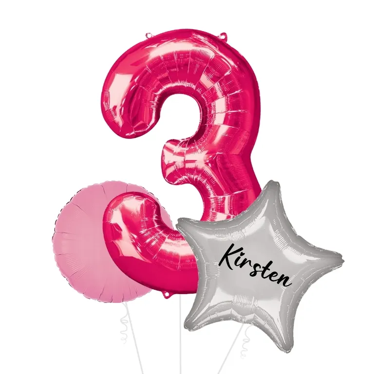 Large Pink Shape Balloon No 3