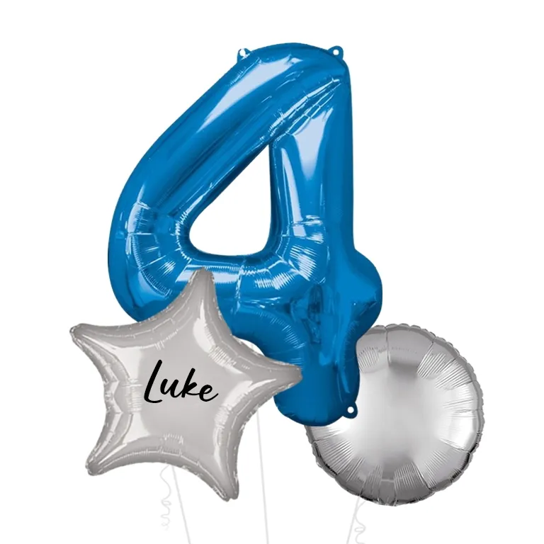 Large Blue Shape Balloon No 4