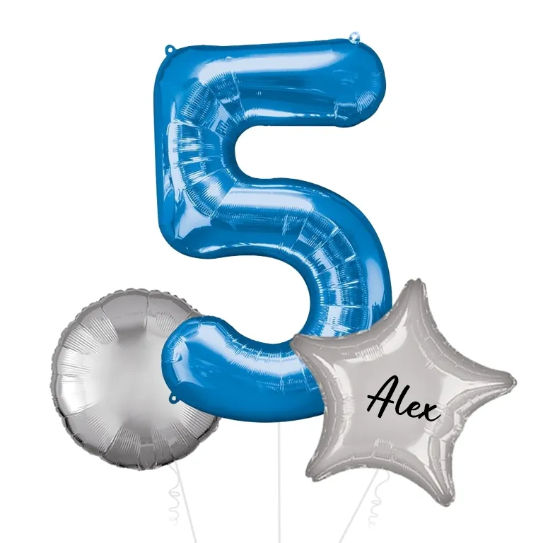 Large Blue Shape Balloon No 5