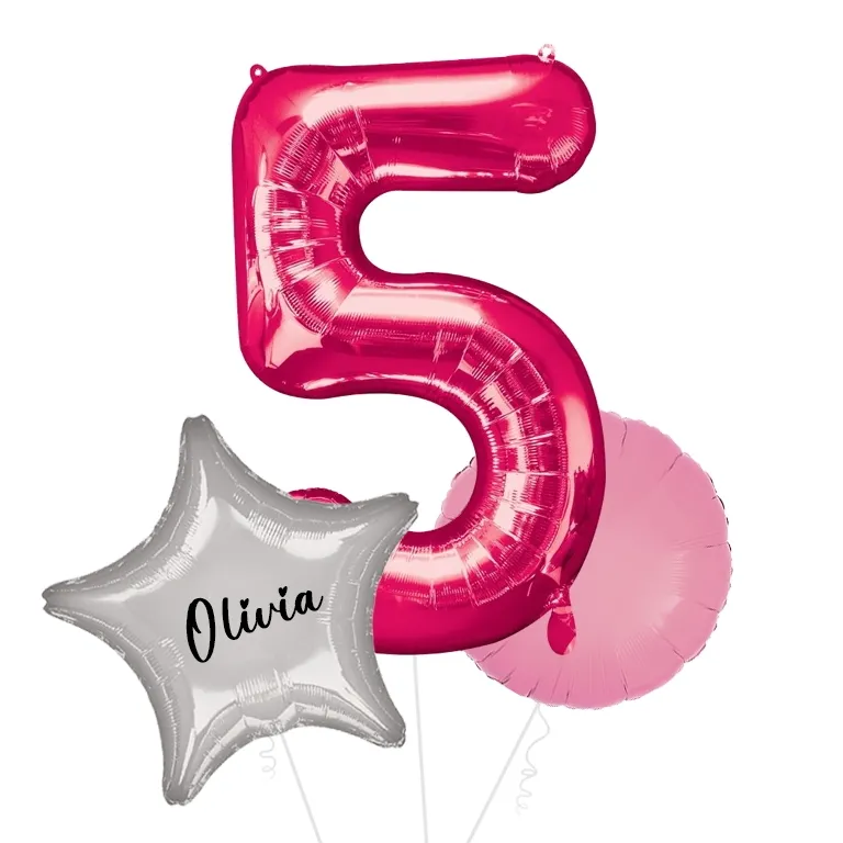 Large Pink Shape Balloon No 5