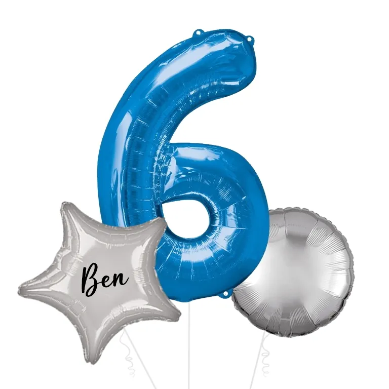 Large Blue Shape Balloon No 6