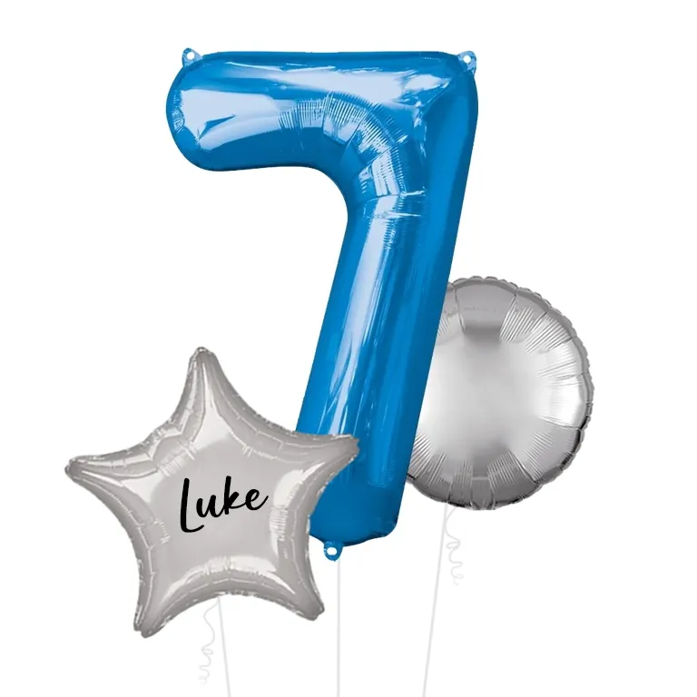 Large Blue Shape Balloon No 7