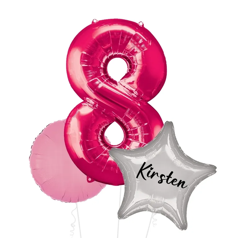 Large Pink Shape Balloon No 8