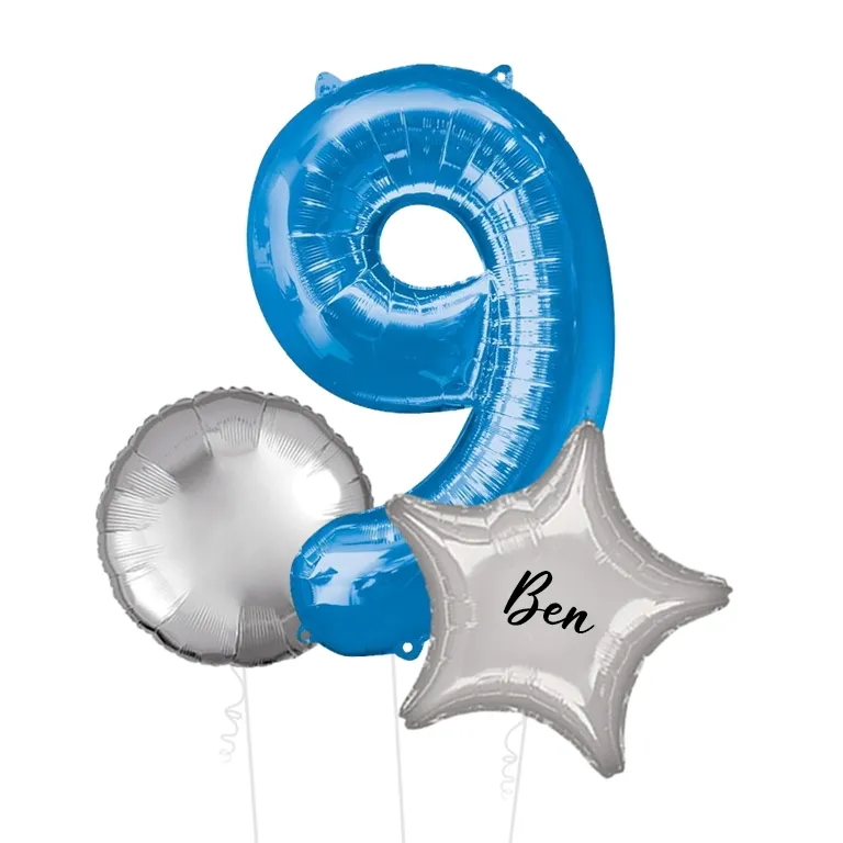 Large Blue Shape Balloon No 9