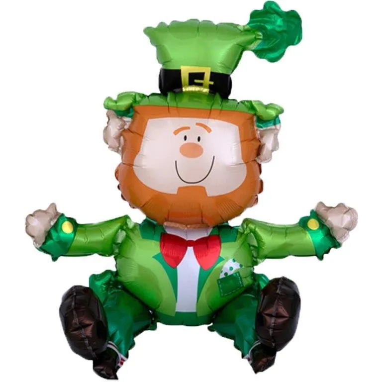 Sitting Leprechaun Air Filled Balloon