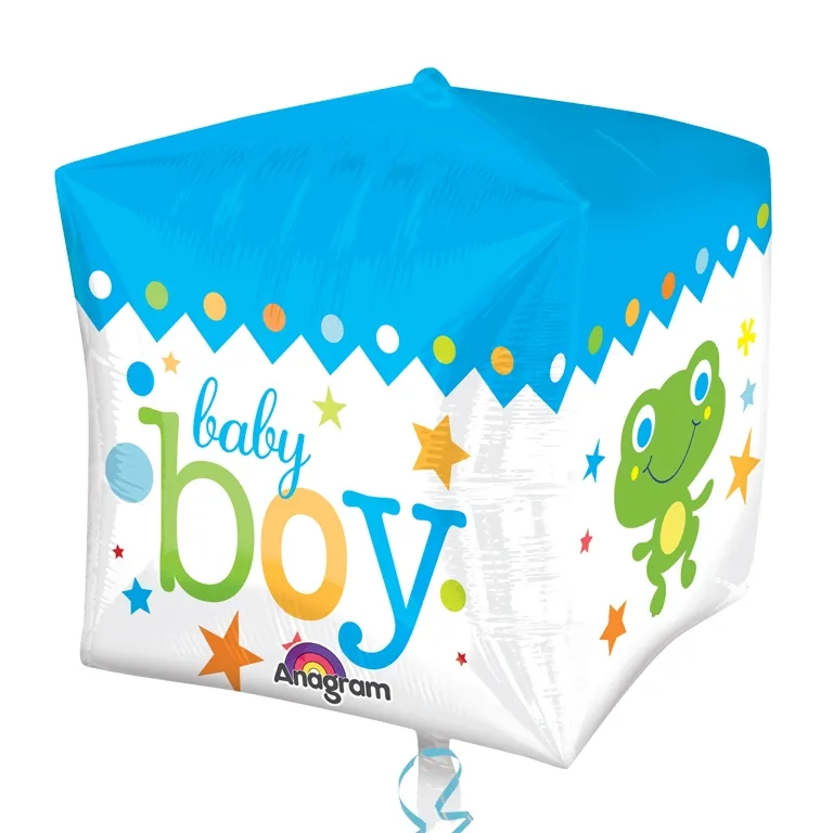 Cubez Blue Baby Boy Balloon