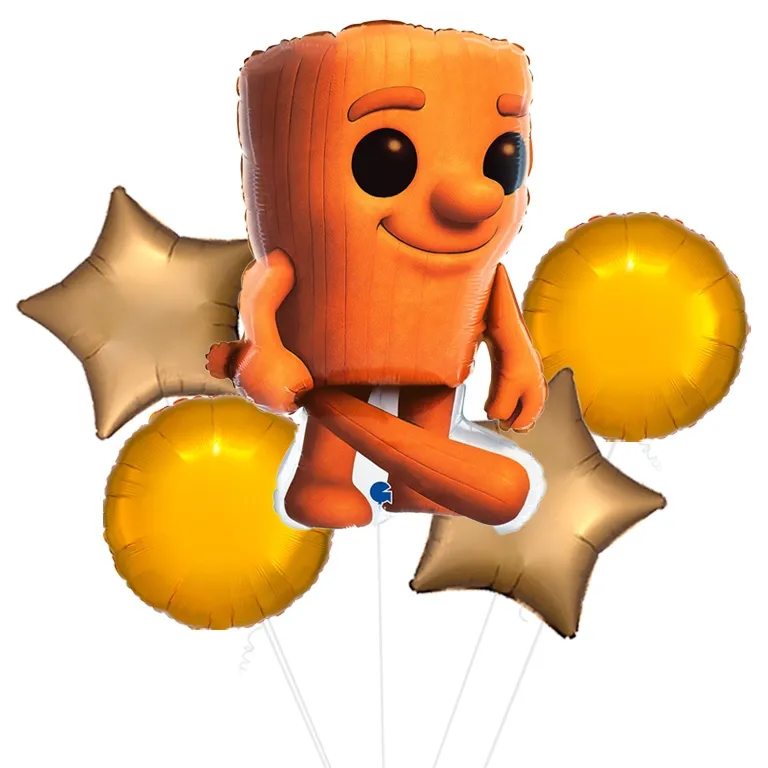 Brainrot Tung Tung Tung Sahur Foil Balloon