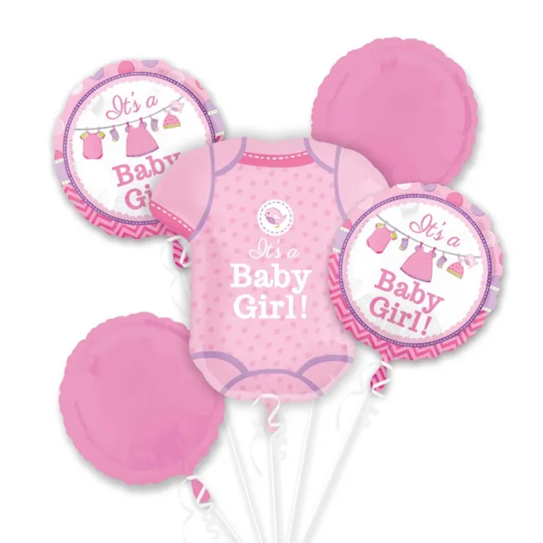 It's a Baby Girl Balloon Bouquet