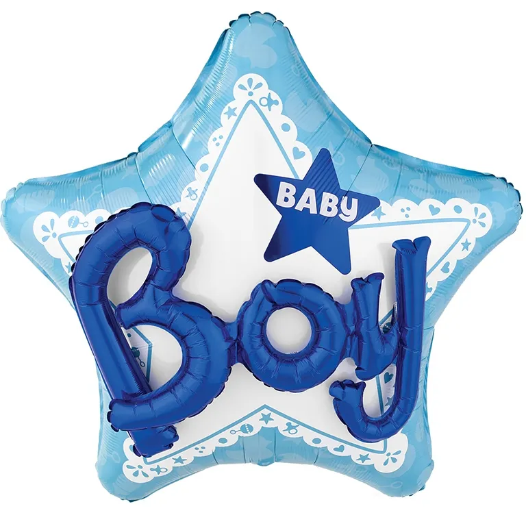 Baby Boy 3D Effect Supershape Balloon