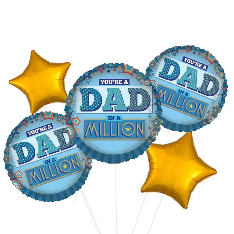 Dad in a Million Foil Balloon