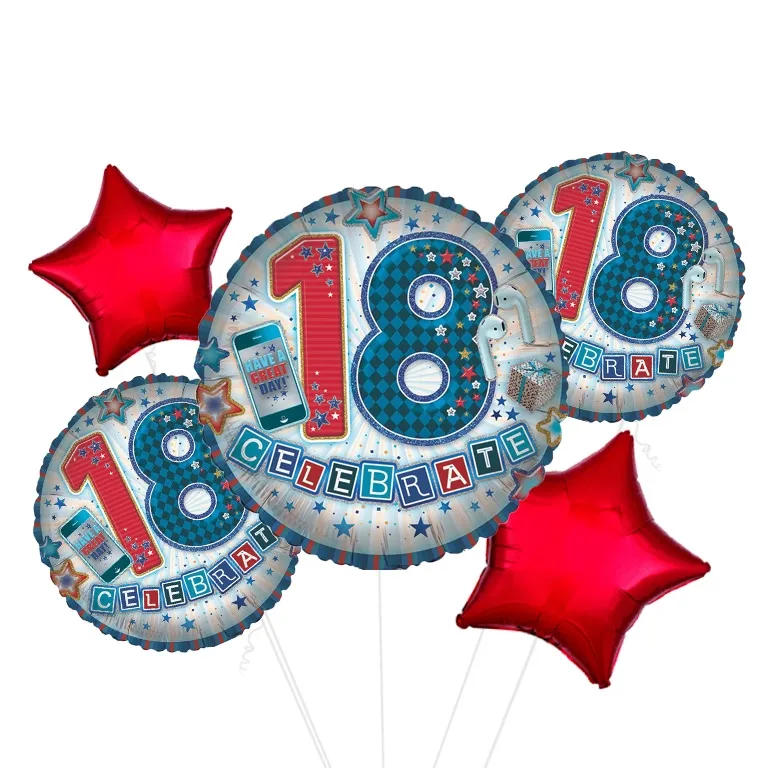 Special Celebration Age 18 Blue Foil Balloon